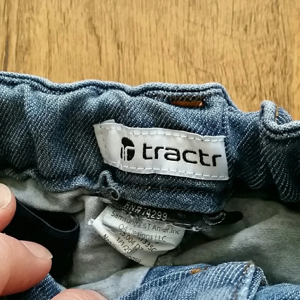Tractr Girls Denim Skirt and Garanimals Purple Lace Top Outfit‎ Size 7